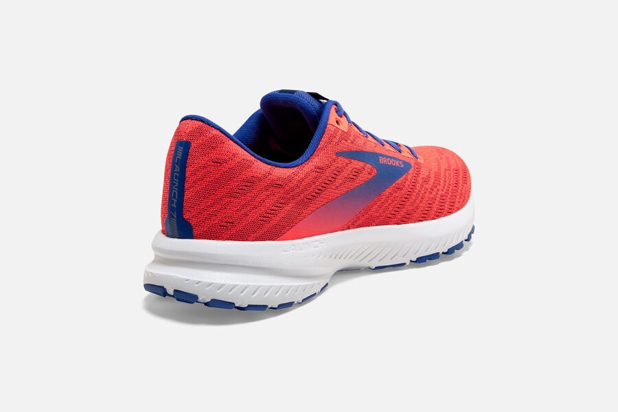 Brooks Launch 7 Road Running Shoes Womens - Orange/Blue - QAENW-1237